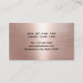 バラモダン金ゴールドコーヒーショップコーヒーカップロイヤリティ ロイヤリティカード (裏面)