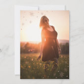 バラモダン金ゴールドサプライズ写真誕生日パーティー 招待状 (裏面)