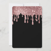 バラモダン金ゴールドシックなミニマリスト写真卒業 招待状 (裏面)