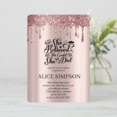 バラモダン金ゴールドシックなミニマル写真卒業 招待状 (スタンド正面)