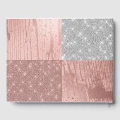 バラモダン金ゴールドシルバーグリッターフォトキンセアニラ ゲストブック (裏面)