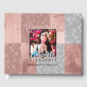 バラモダン金ゴールドシルバーグリッターフォトキンセアニラ ゲストブック (正面)