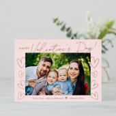 バラモダン金ゴールドスクリプトバレンタインデーの写真 箔シーズンカード (立ち正面)