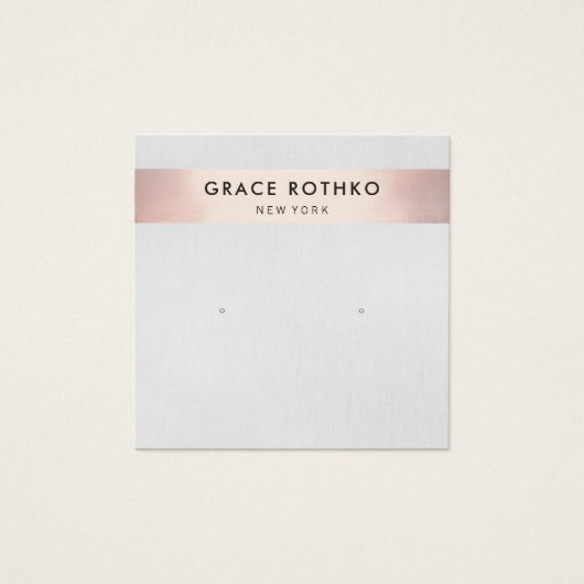 バラモダン金ゴールドスストライプッドイヤリングディスプレイ (正面)