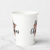 バラモダン金ゴールドスタークリスマス 紙コップ (左)