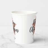 バラモダン金ゴールドスタークリスマス 紙コップ (右)