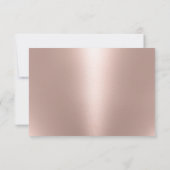 バラモダン金ゴールドソング要求ウェディングRSVP 出欠カード (裏面)