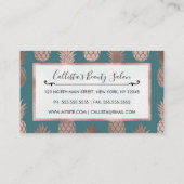 バラモダン金ゴールドティール(緑がかった色)グリーンパイナップルパターン 紹介カード (裏面)