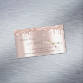 バラモダン金ゴールドドリップ金ゴールドはさみ髪 マグネット名刺 (インサイチュ)