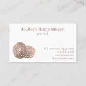 バラモダン金ゴールドドーナツきらびやかな自家製ベーカリー 名刺 (裏面)