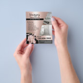 バラモダン金ゴールドハウスクリーニングメイドサービス チラシ (手)