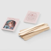 バラモダン金ゴールドピンクアーチ写真卒業 ハンドファン (組立なし)