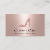 バラモダン金ゴールドファッションハイヒールブティック 名刺 (正面)