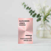 バラモダン金ゴールドフェイク写真家， DJ,誇りを持ったパパ 名刺 (スタンド正面)