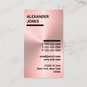 バラモダン金ゴールドフェイク写真家， DJ,誇りを持ったパパ 名刺 (裏面)