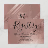 バラモダン金ゴールドフェイク箔三角形ギフト登録簿 エンクロージャーカード (正面/裏面)