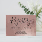 バラモダン金ゴールドフェイク箔三角形ギフト登録簿 エンクロージャーカード (スタンド正面)