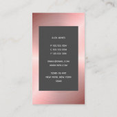 バラモダン金ゴールドフェイクDJ|クール| 名刺 (裏面)