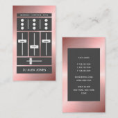 バラモダン金ゴールドフェイクDJ|クール| 名刺 (正面/裏面)