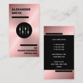 バラモダン金ゴールドフェイクDJ、サウンドエンジニア、パパ 名刺 (正面/裏面)