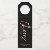 バラモダン金ゴールドブラシレタリング応援パーティーボット ボトルネックタグ (正面)