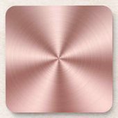 バラモダン金ゴールドブラシ付き円錐模擬金属 コースター (正面)