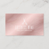 バラモダン金ゴールドヘアサロンスタイリストアポイントメント 予約カード (正面)