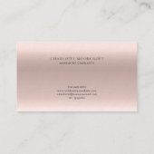 バラモダン金ゴールドヘアーアンドメイクアップアーティスト 名刺 (裏面)