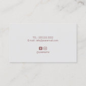 バラモダン金ゴールドマンダラロゴライフコーチヨガスパ 名刺 (裏面)