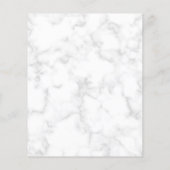 バラモダン金ゴールドマーブルバジェット結婚式招待状 (裏面)