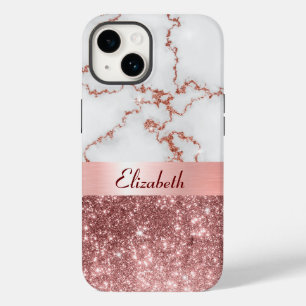 バラモダン金ゴールドマーブルフェイクグリッターモノグラム Case-Mate iPhone 14ケース