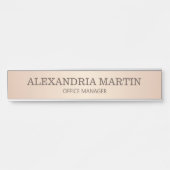 バラモダン金ゴールドメタリック名ジョブタイトルドア記号 サインプレート (正面)