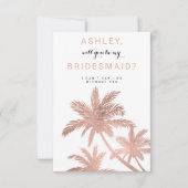 バラモダン金ゴールドヤシの木 招待状 (正面)