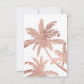 バラモダン金ゴールドヤシの木 招待状 (裏面)