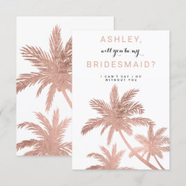 バラモダン金ゴールドヤシの木 招待状