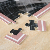 バラモダン金ゴールドラブスクリプト写真バレンタインデー ジグソーパズル (側面)