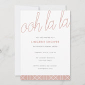 バラモダン金ゴールドランジェリーシャワー招待状 招待状 (正面)