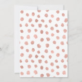 バラモダン金ゴールドラヴ結婚の感謝フォトカード サンキューカード (裏面)