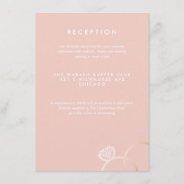 バラモダン金ゴールドリングや輪ウェディングレセプションカード エンクロージャーカード