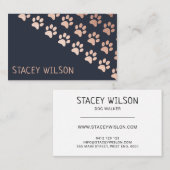 バラモダン金ゴールド及び海軍ドッグウォーカー 名刺 (正面/裏面)