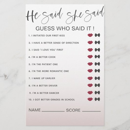 バラモダン金ゴールド彼は彼女はブライダルシャワーと言った チラシ (正面)