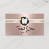 バラモダン金ゴールド歯列玉歯科美しいサロン 名刺 (正面)