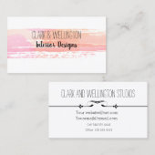 バラモダン金ゴールド水彩名刺 名刺 (正面/裏面)