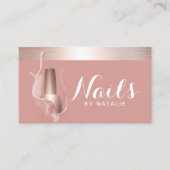 バラモダン金ゴールド爪、 ネイルポーランドスプラッシュメイクアップアーティスト 名刺 (正面)