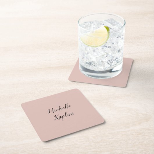 バラモダン金ゴールド独占的プロフェッショナル名 スクエアペーパーコースター (インサイチュ)