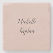 バラモダン金ゴールド独占的プロフェッショナル名 ストーンコースター (正面)