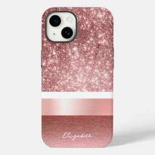 バラモダン金ゴールド赤面フォイルフェイクグリッターモノグラム Case-Mate iPhone 14ケース