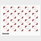 バラモダン金ゴールド銅グリッタースウィート16誕生日 スクエアシール (シート)