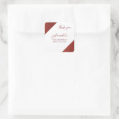 バラモダン金ゴールド銅グリッタースウィート16誕生日 スクエアシール (バッグ)