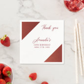 バラモダン金ゴールド銅グリッタースウィート16誕生日 スタンダードカクテルナプキン (インサイチュ)